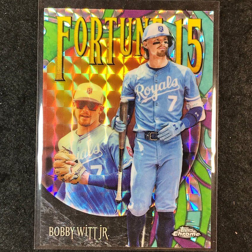 2025 Topps Chrome Update MLB BOBBY WITT JR. Fortune 15 Geometric #2