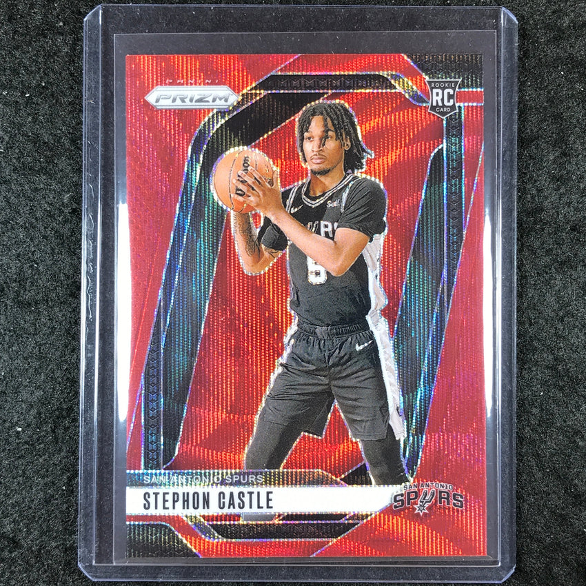 2024-25 Prizm STEPHON CASTLE Rookie Base Ruby Wave #234