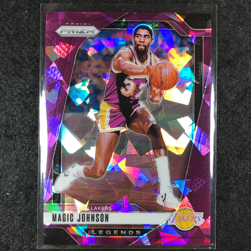 2024-25 Prizm MAGIC JOHNSON Legends Base Purple Ice /149 #294