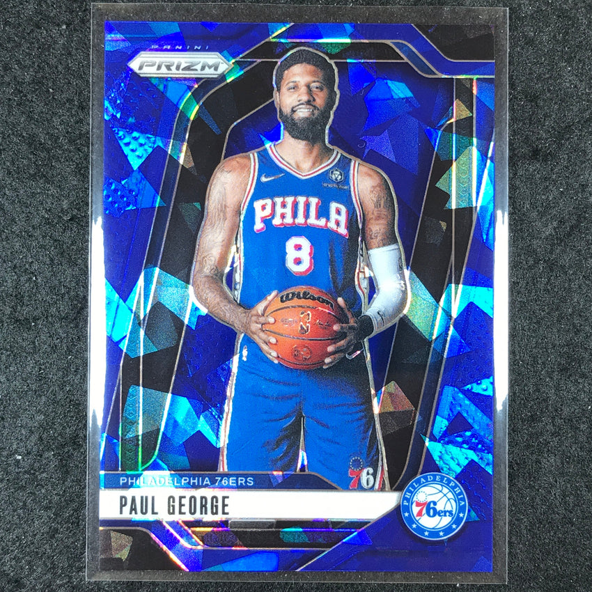 2024-25 Prizm PAUL GEORGE Base Blue Ice /125 #50