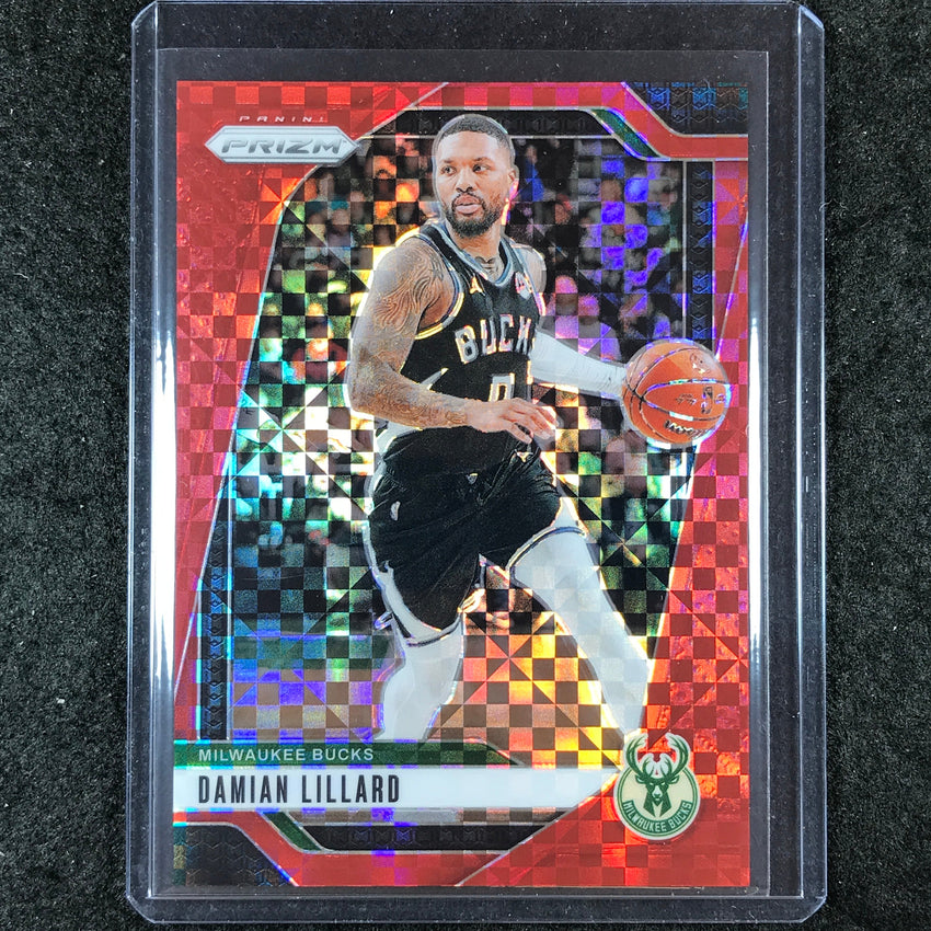 2024-25 Prizm DAMIAN LILLARD Base Red Power 26/75 #90