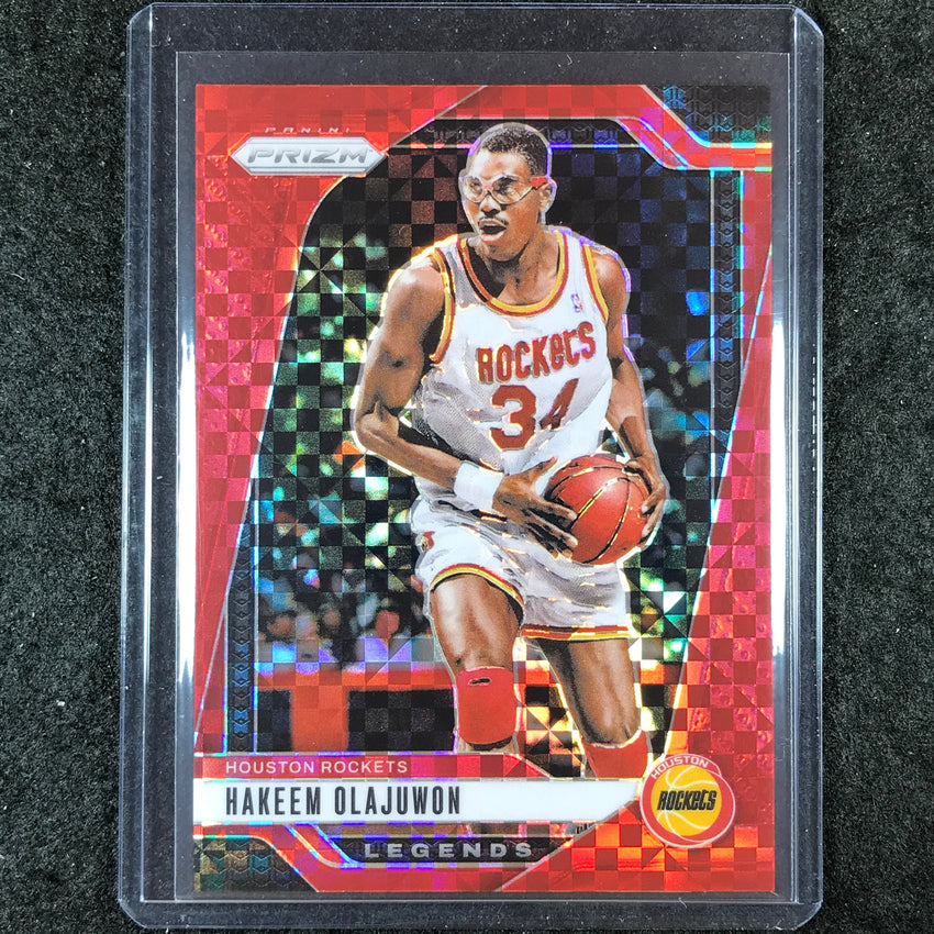 2024-25 Prizm HAKEEM OLAJUWON Legends Base Red Power 56/75 #296