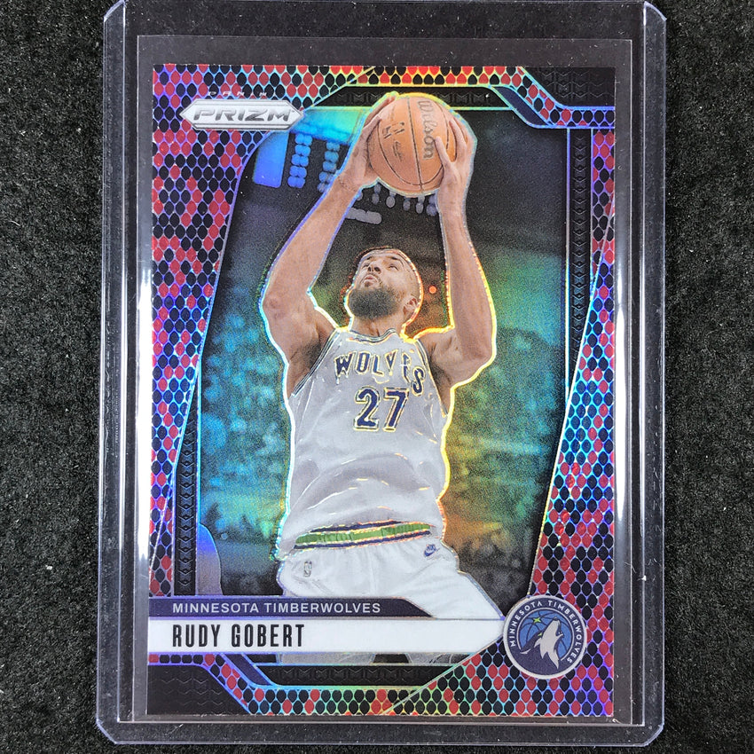 2024-25 Prizm RUDY GOBERT Base Snakeskin SSP #159