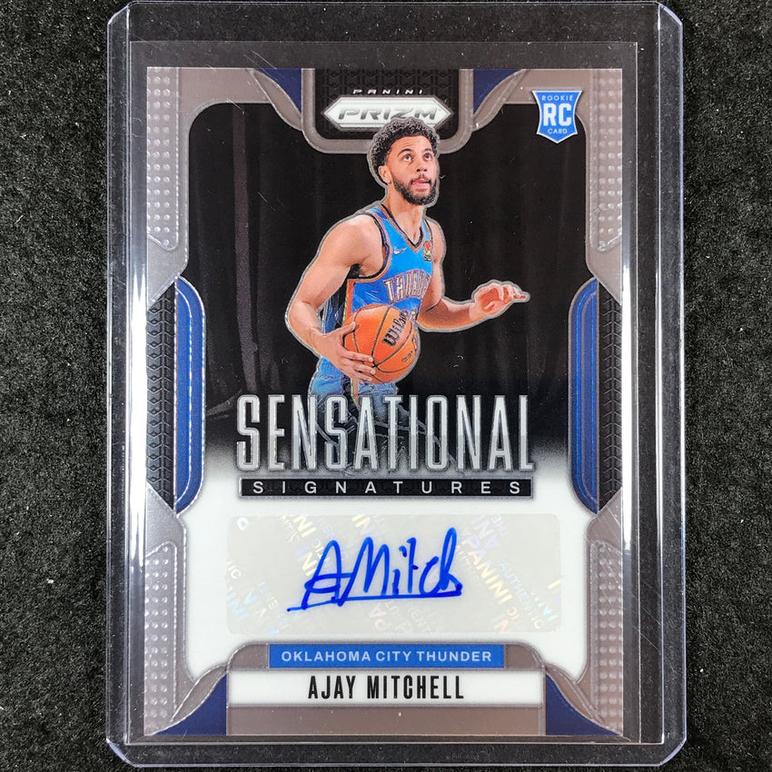 2024-25 Prizm AJAY MITCHELL Sensational Signatures Rookie Auto Base #AJM