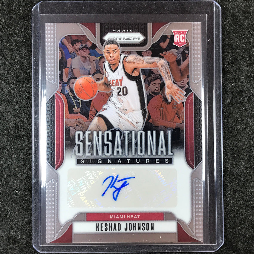 2024-25 Prizm KESHAD JOHNSON Sensational Signatures Rookie Auto Base #KSJ