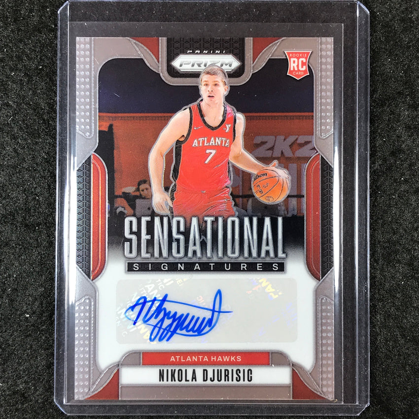 2024-25 Prizm NIKOLA DJURISIC Sensational Signatures Rookie Auto Base #NDJ