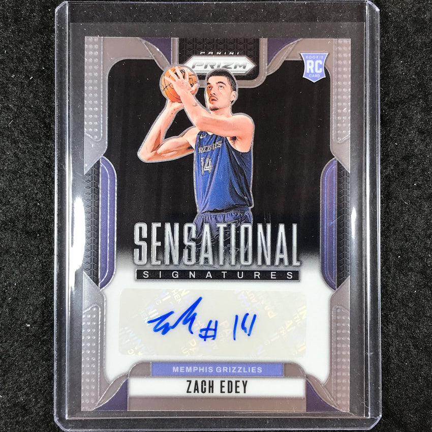 2024-25 Prizm ZACH EDEY Sensational Signatures Rookie Auto Base #ZEG