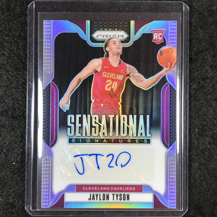 2024-25 Prizm JAYLON TYSON Sensational Signatures Rookie Auto Silver Prizm #JTC