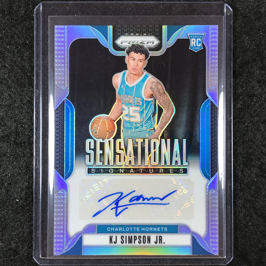 2024-25 Prizm KJ SIMPSON JR. Sensational Signatures Rookie Auto Silver #KJS