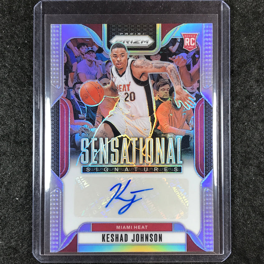 2024-25 Prizm KESHAD JOHNSON Sensational Signatures Rookie Auto Silver #KSJ