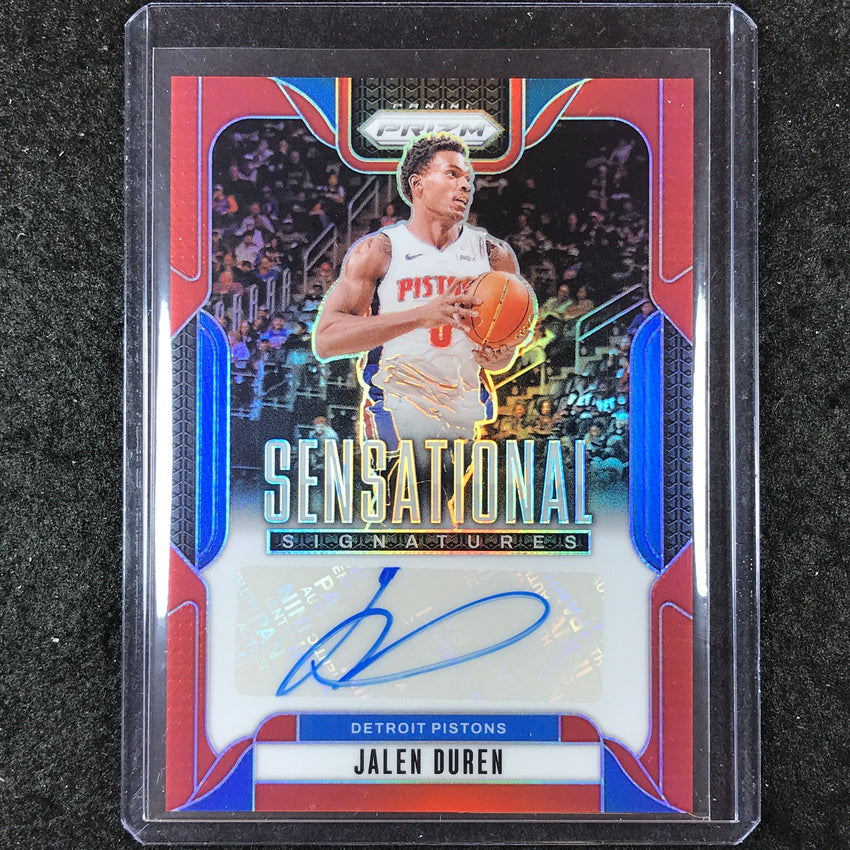 2024-25 Prizm JALEN DUREN Sensational Signatures Auto Red 87/99