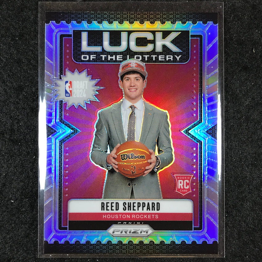 2024-25 Prizm REED SHEPPARD Luck of the Lottery Rookie Silver #1