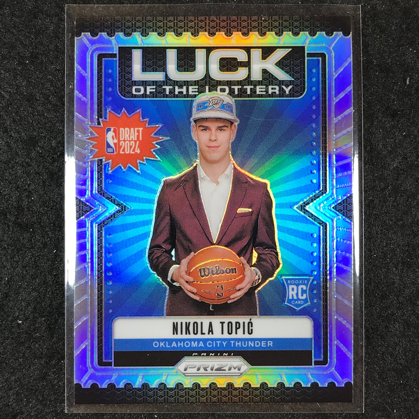 2024-25 Prizm NIKOLA TOPIC Luck of the Lottery Rookie Silver #5