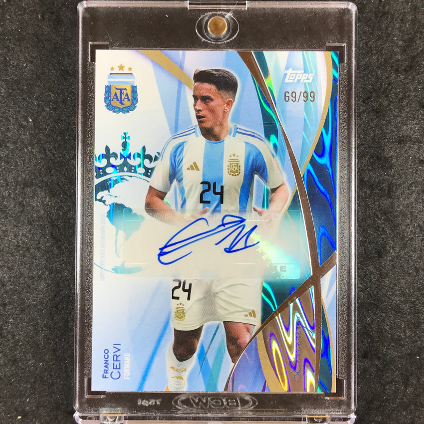 2024 Topps Lineage Argentina FRANCO CERVI Icons Auto Teal 69/99