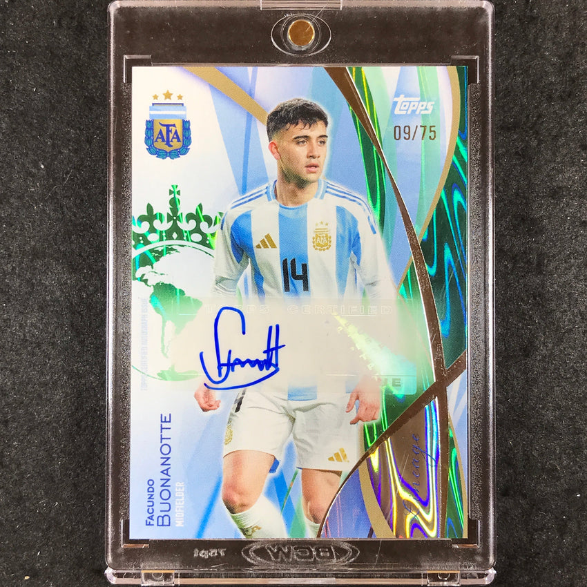 2024 Topps Lineage Argentina FACUNDO BUONANOTTE Icons Auto Green 9/75