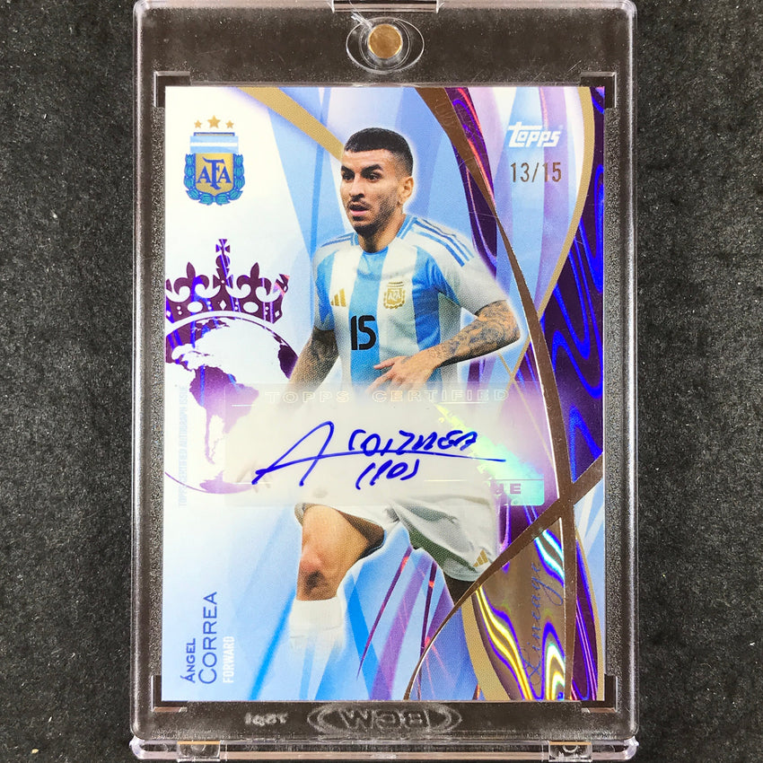 2024 Topps Lineage Argentina ANGEL CORREA Icons Auto Purple 13/15