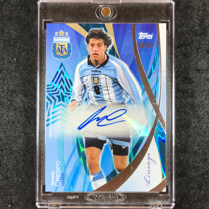 2024 Topps Lineage Argentina HERNAN CRESPO Legends Auto Teal 86/99