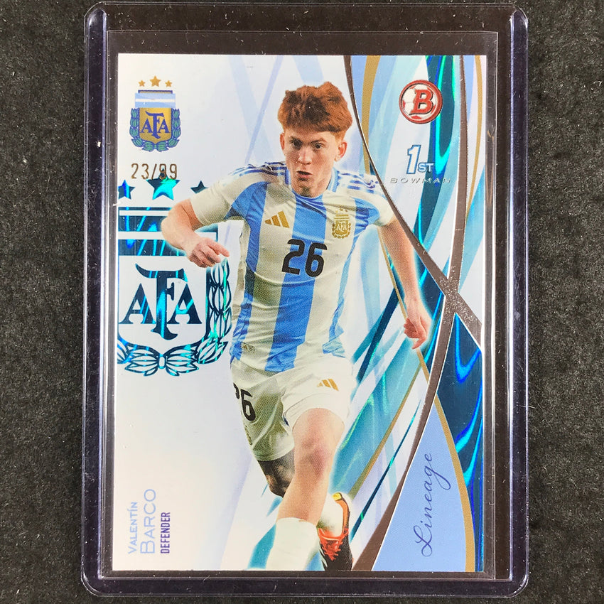 2024 Topps Lineage Argentina VALENTIN BARCO Bowman Prospects Teal Tango 23/99 #2