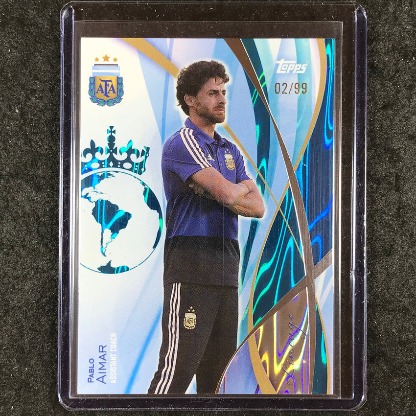 2024 Topps Lineage Argentina PABLO AIMAR Icons Teal Tango 2/99 #15