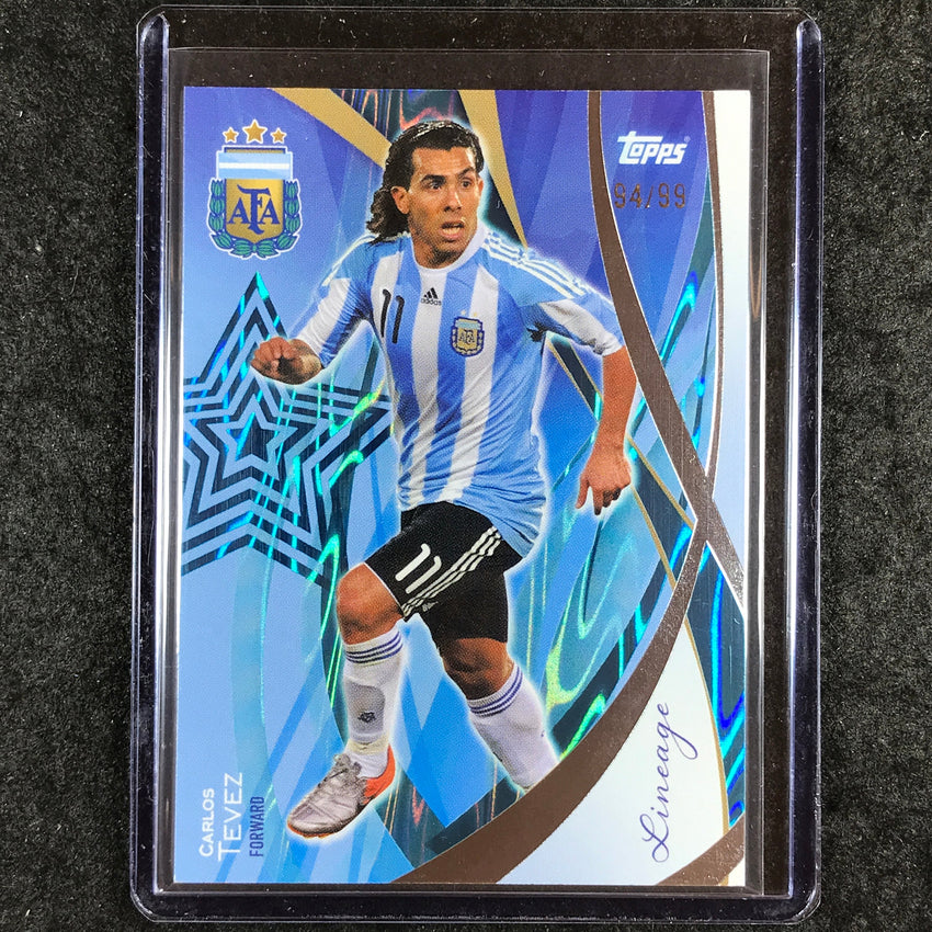 2024 Topps Lineage Argentina CARLOS TEVEZ Legends Teal Tango 94/99 #50
