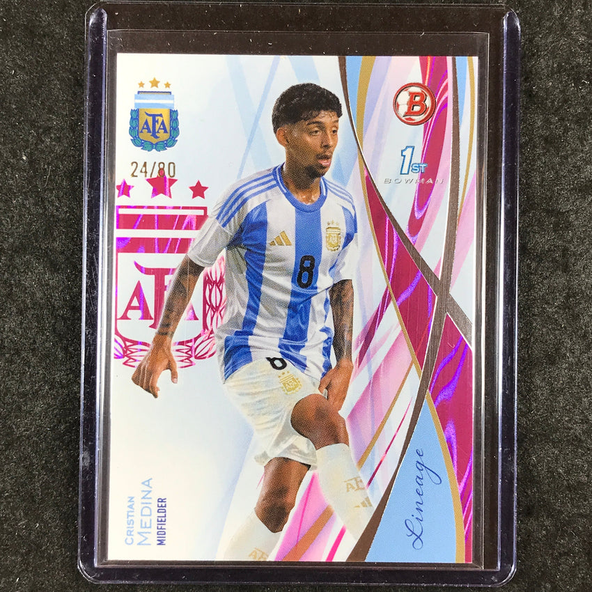 2024 Topps Lineage Argentina CRISTIAN MEDINA Bowman Prospects Pink 24/80 #5
