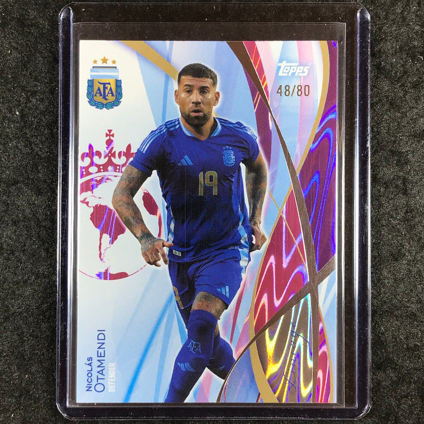 2024 Topps Lineage Argentina NICOLAS OTAMENDI Icons Pink Tango 48/80 #16
