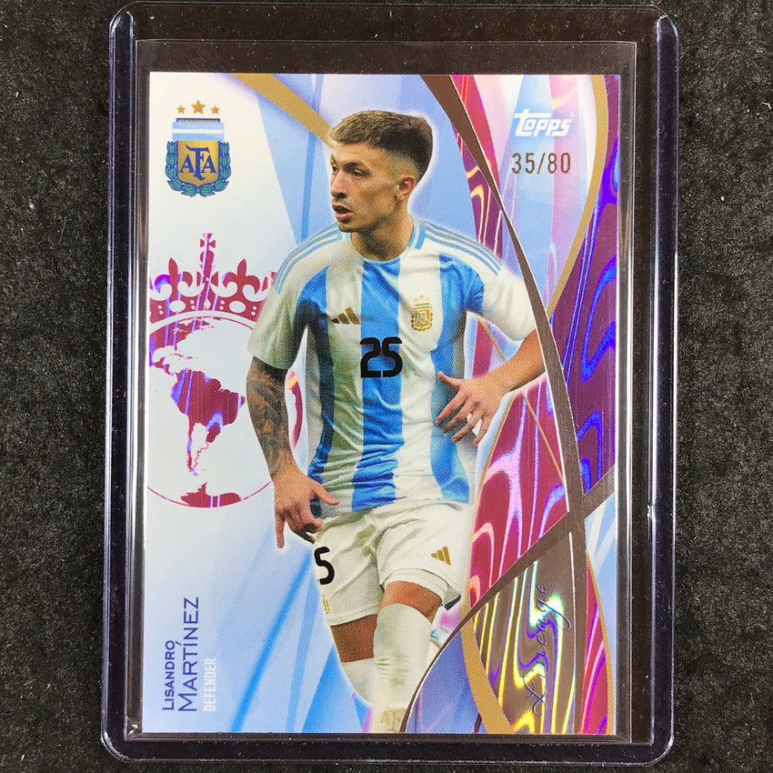2024 Topps Lineage Argentina LISANDRO MARTINEZ Icons Pink Tango 35/80 #20