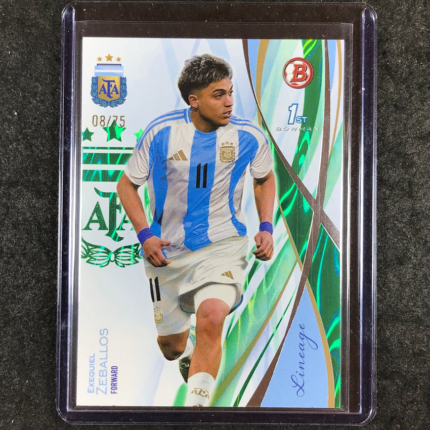 2024 Topps Lineage Argentina EXEQUIEL ZEBALLOS Bowman Prospects Green 8/75 #8
