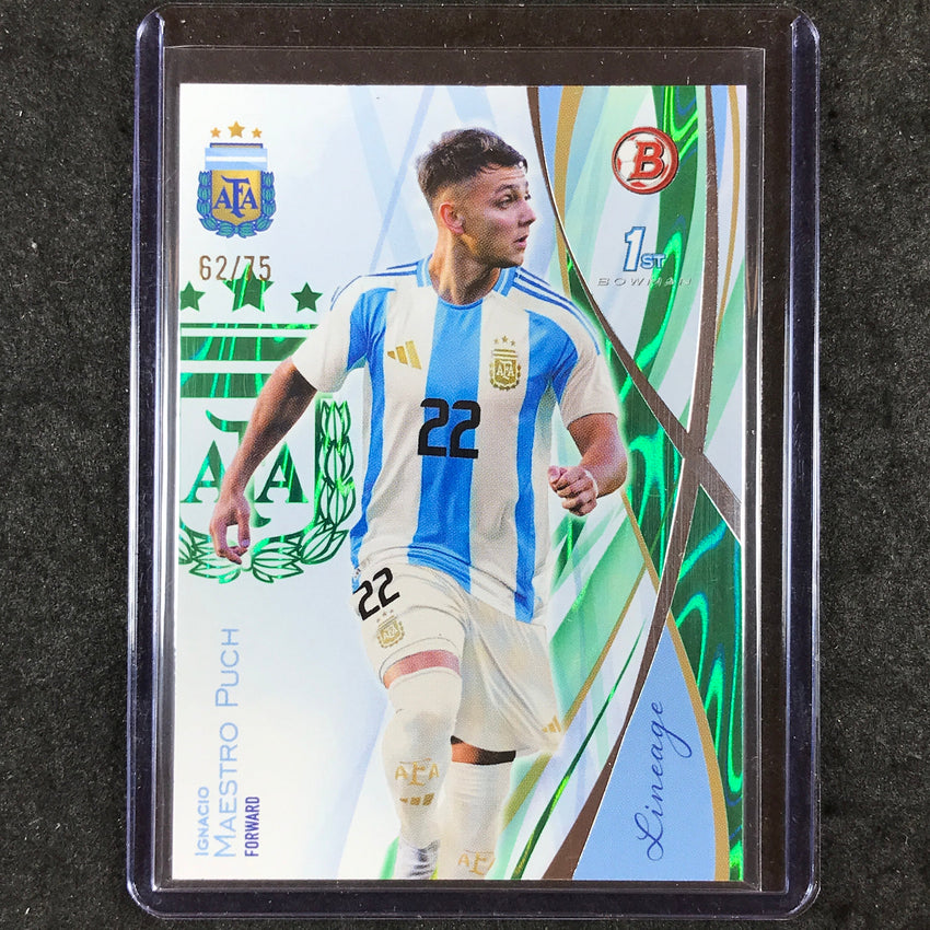 2024 Topps Lineage Argentina IGNACIO MAESTRO PUCH Bowman Prospects Green 62/75