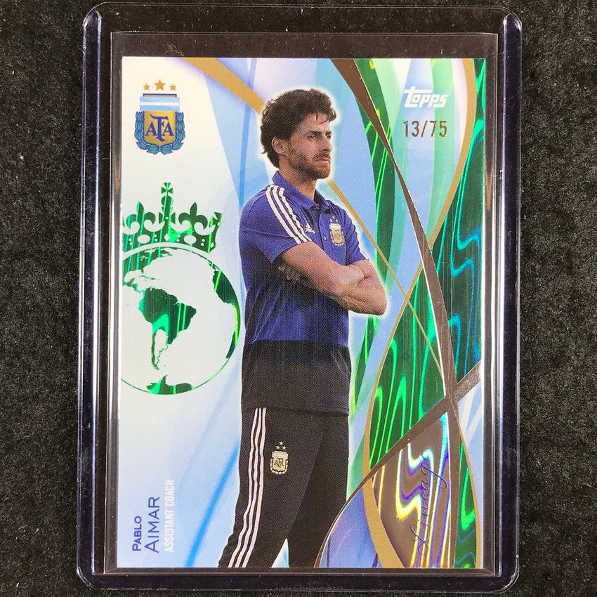 2024 Topps Lineage Argentina PABLO AIMAR Icons Green Tango 13/75 #15