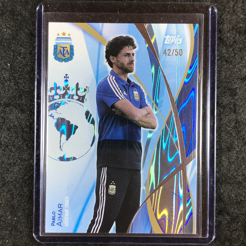 2024 Topps Lineage Argentina PABLO AIMAR Icons Sky Blue Tango 42/50 #15