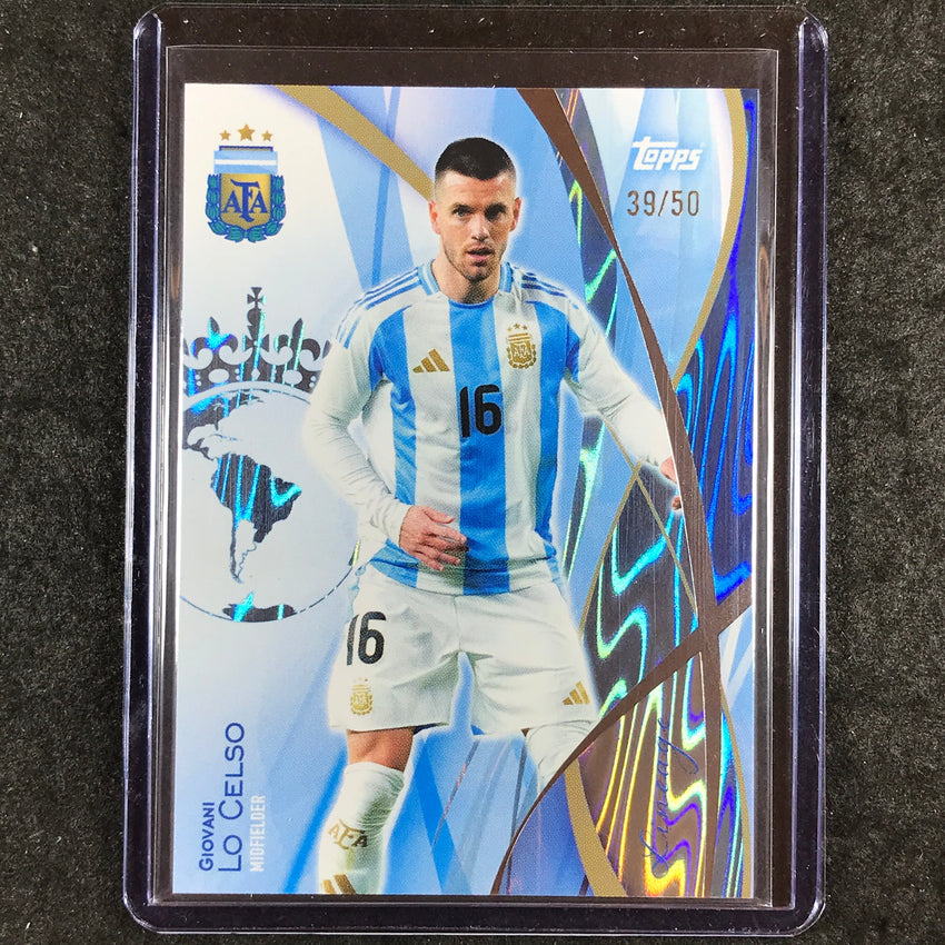 2024 Topps Lineage Argentina GIOVANI LO CELSO Icons Sky Blue Tango 39/50 #36