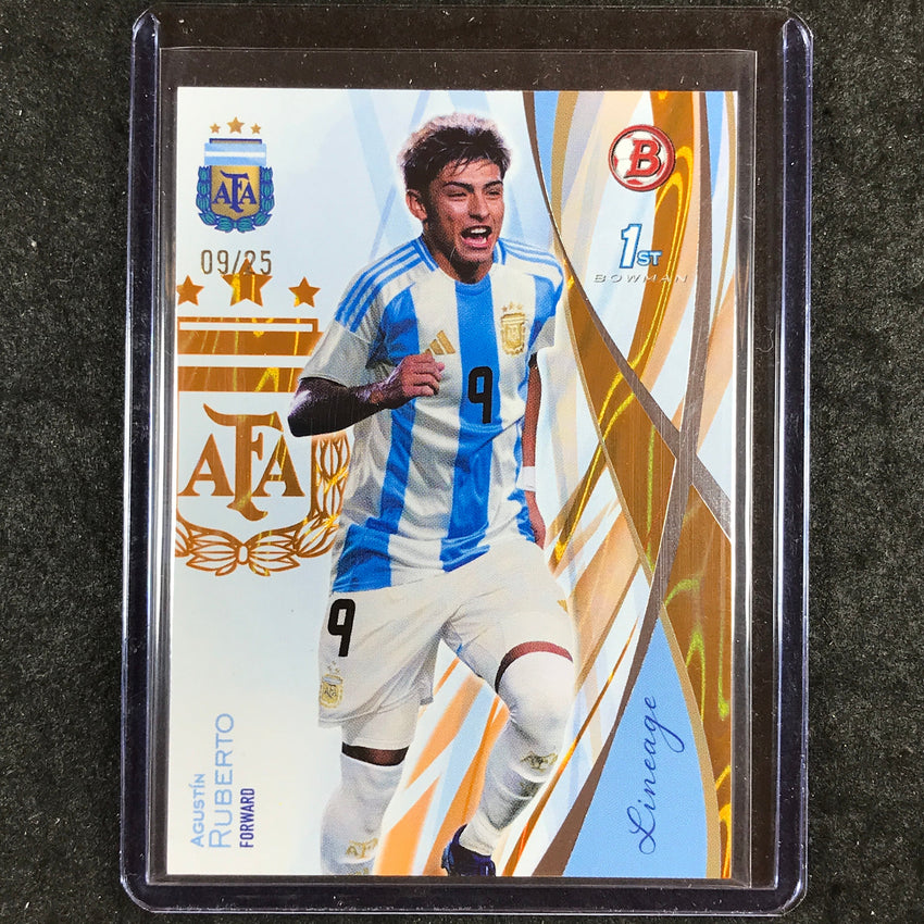 2024 Topps Lineage Argentina AGUSTIN RUBERTO Bowman Prospects Orange 9/25 #10