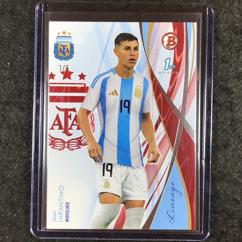 2024 Topps Lineage Argentina GINO INFANTINO Bowman Prospects Red Tango 1/5 #4