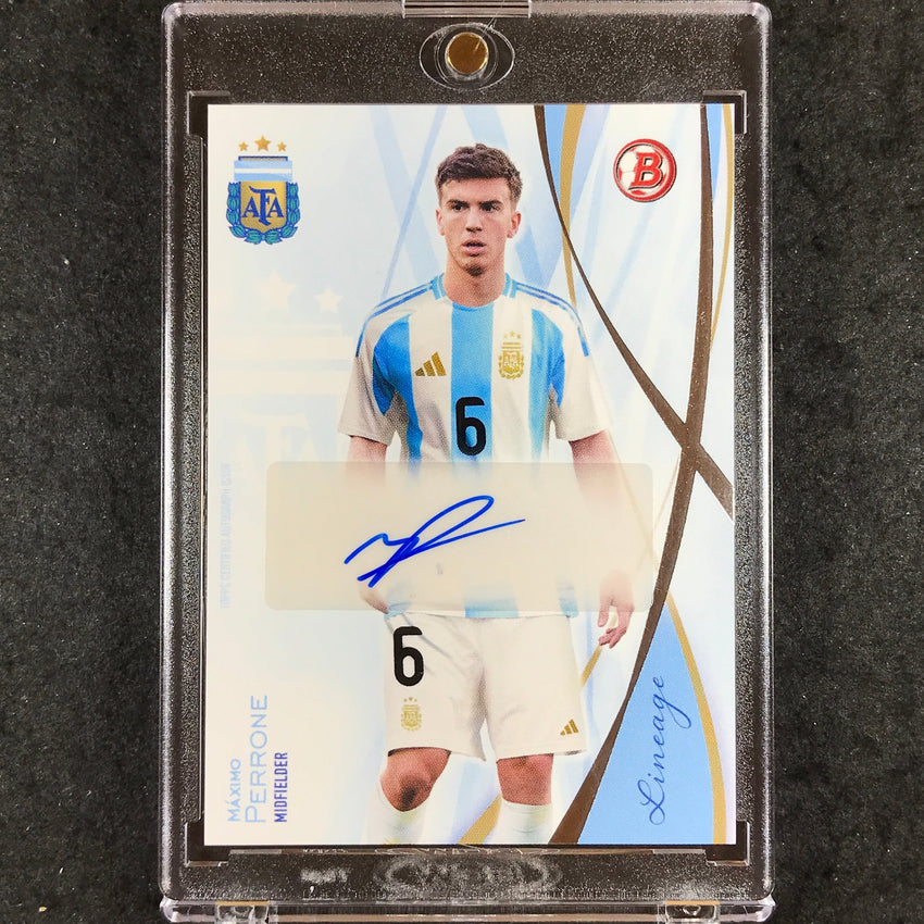 2024 Topps Lineage Argentina MAXIMO PERRONE Bowman Prospect Auto Base #MP