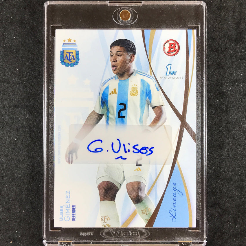 2024 Topps Lineage Argentina ULISES GIMENEZ Bowman Prospect Auto Base #UG (B)