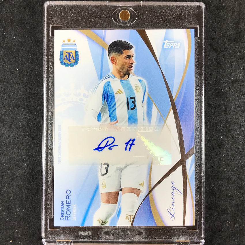 2024 Topps Lineage Argentina CRISTIAN ROMERO Icons Autograph Base #CR