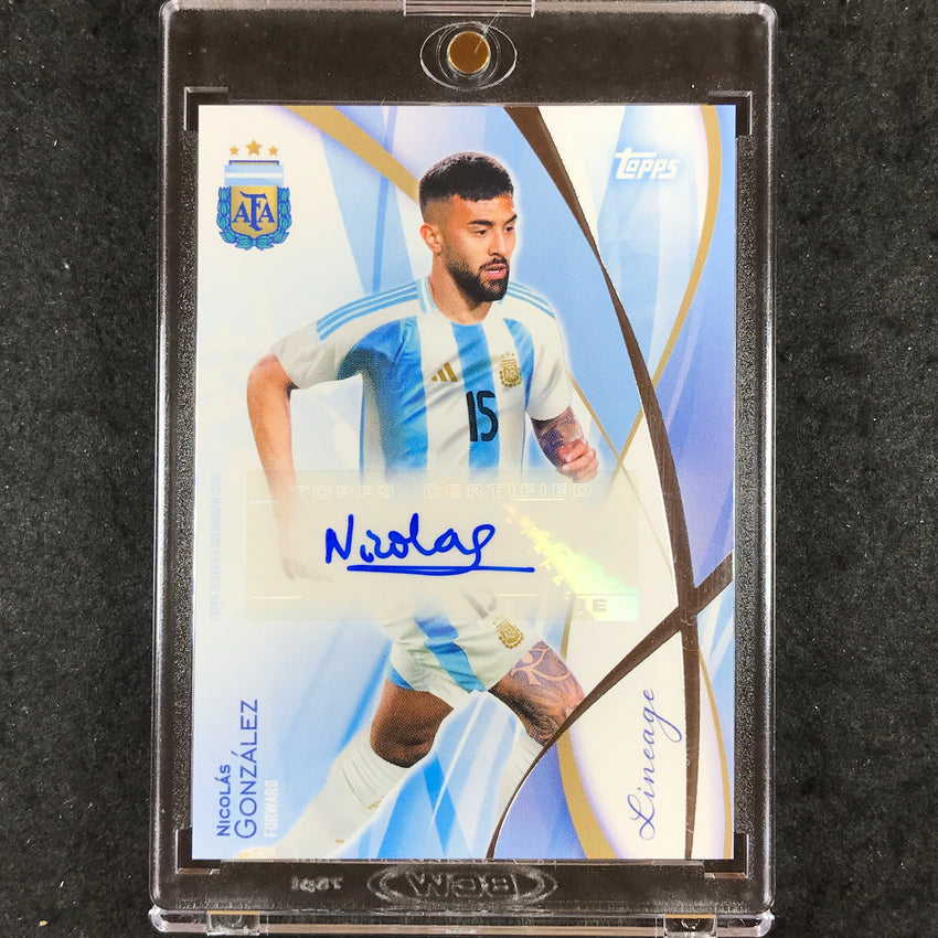 2024 Topps Lineage Argentina NICOLAS GONZALEZ Icons Autograph Base #NG (A)