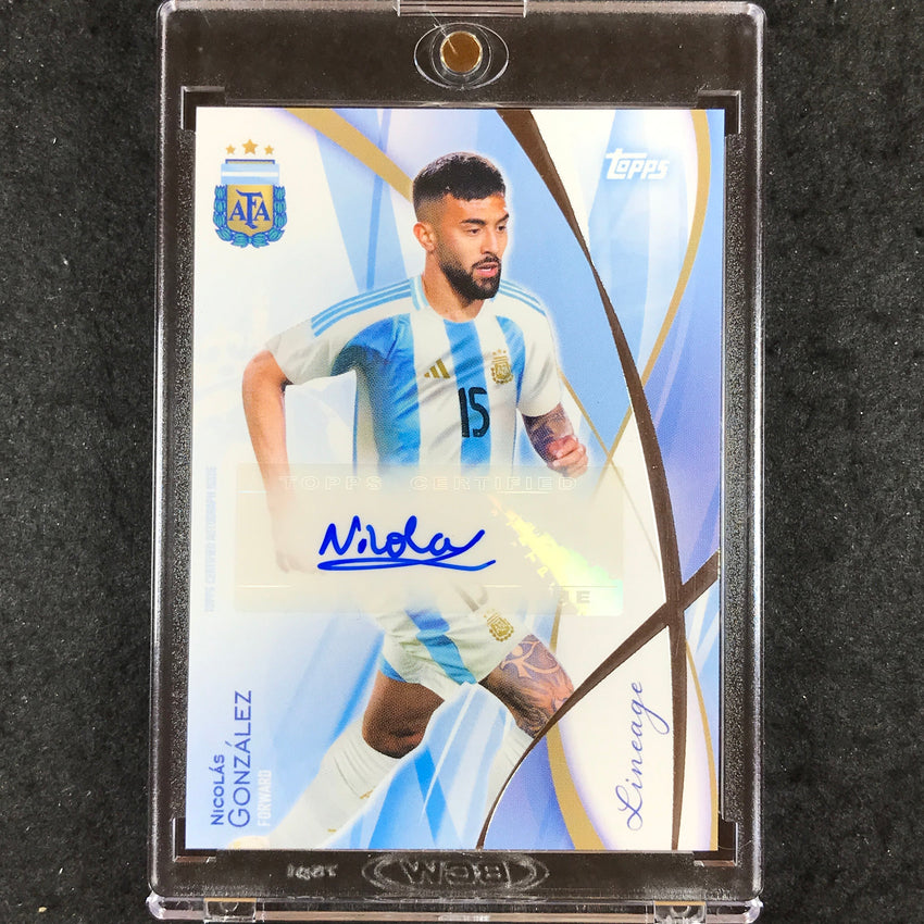 2024 Topps Lineage Argentina NICOLAS GONZALEZ Icons Autograph Base #NG (B)