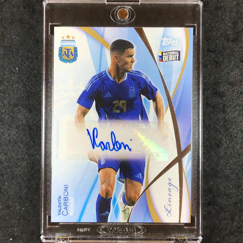 2024 Topps Lineage Argentina VALENTIN CARBONI Icons Autograph Base #VC (A)