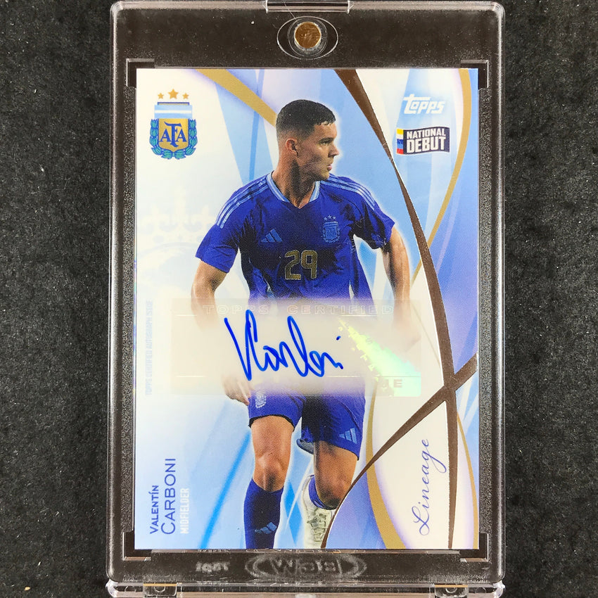 2024 Topps Lineage Argentina VALENTIN CARBONI Icons Autograph Base #VC (B)