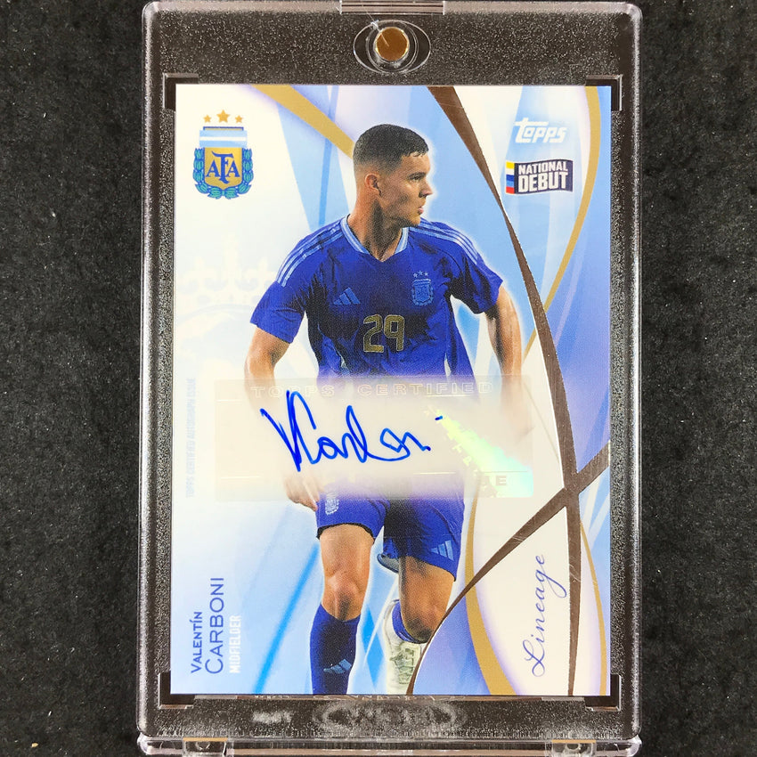 2024 Topps Lineage Argentina VALENTIN CARBONI Icons Autograph Base #VC (C)