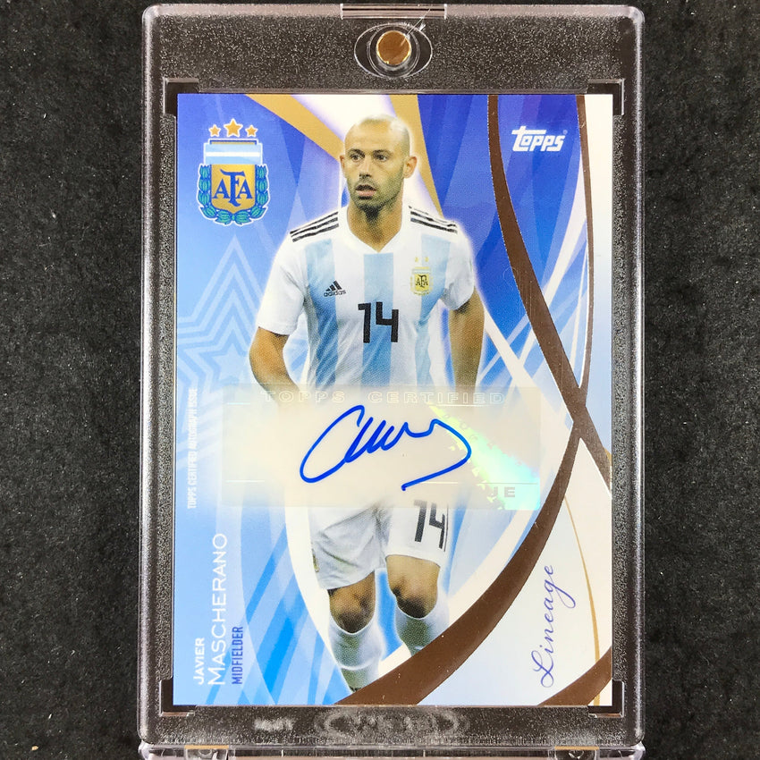 2024 Topps Lineage Argentina JAVIER MASCHERANO Legends Autograph Base #JM