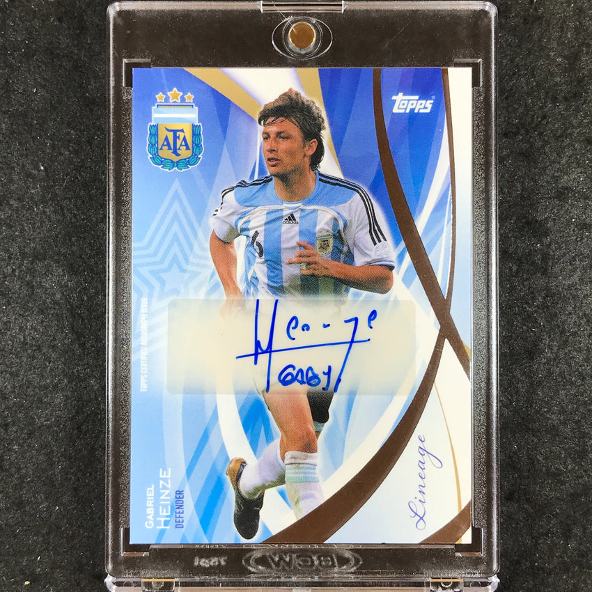 2024 Topps Lineage Argentina GABRIEL HEINZE Legends Autograph Base #GH (D)