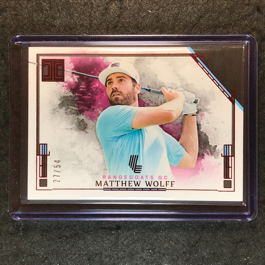 2025 Impeccable LIV Golf MATTHEW WOLFF Base Photo Variation Red 27/54 #88