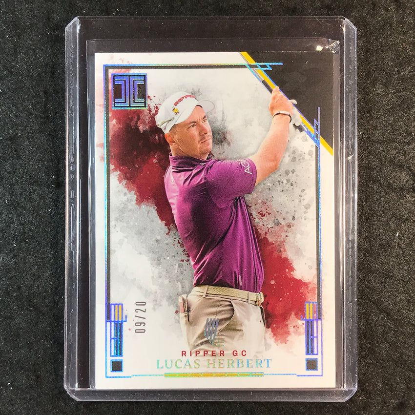 2025 Impeccable LIV Golf LUCAS HERBERT Base Holo Silver 9/20 #15