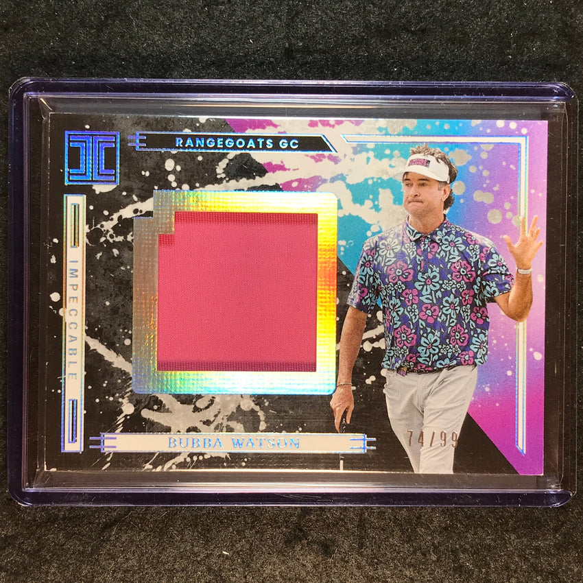 2025 Impeccable LIV Golf BUBBA WATSON Impeccable Jumbo Memorabilia Relic 74/99