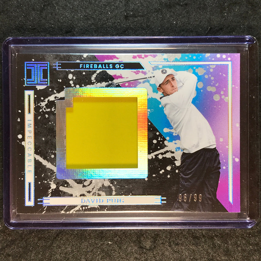2025 Impeccable LIV Golf DAVID PUIG Impeccable Jumbo Memorabilia Relic 96/99