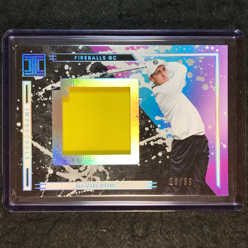 2025 Impeccable LIV Golf DAVID PUIG Impeccable Jumbo Memorabilia Relic 28/99