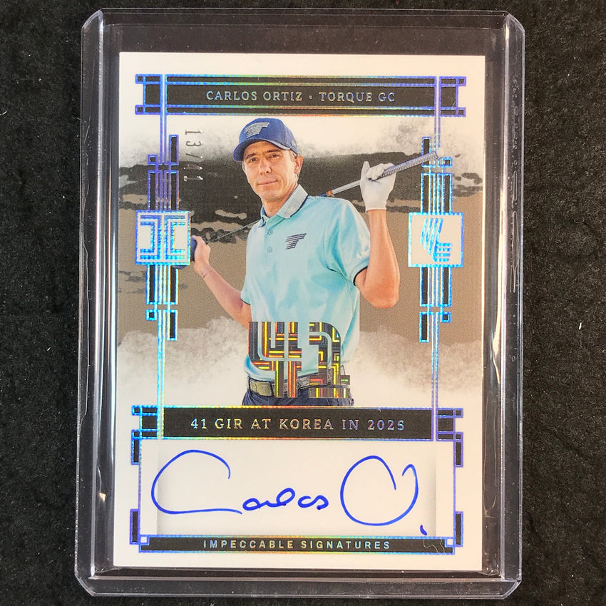 2025 Impeccable LIV Golf CARLOS ORTIZ Impeccable Greens Signatures Auto 13/41
